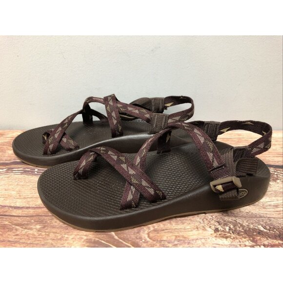 Chaco Z/2 Burgundy/Brown Classic Hiking Sport Sandals Mens 12 (7T74) - Picture 1 of 10